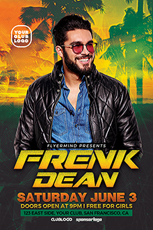 скачать PSD-шаблон флаера: DJ Frank Flyer Template