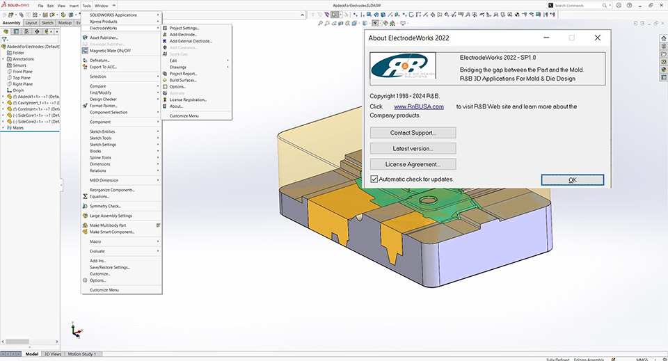 R&B ElectrodeWorks 2022 SP1 for SolidWorks 20152024 Win64 [2024, Multi