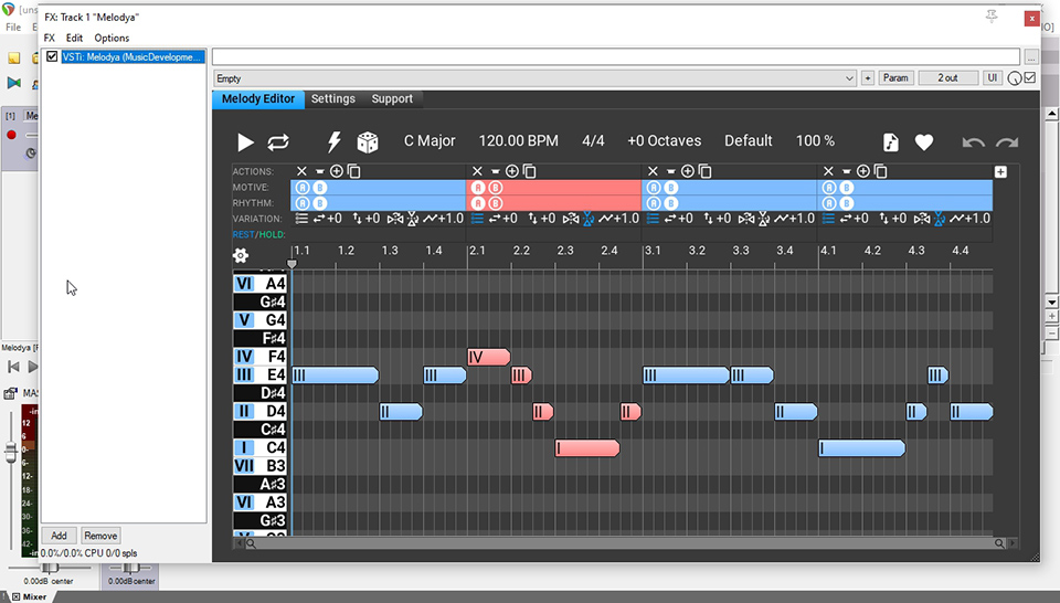 Генератор мелодий. MUSICDEVELOPMENTS - Melodya. Контакт 6 VST. MUSICDEVELOPMENTS - Melodya 1.1.1. Емутен Five вст.