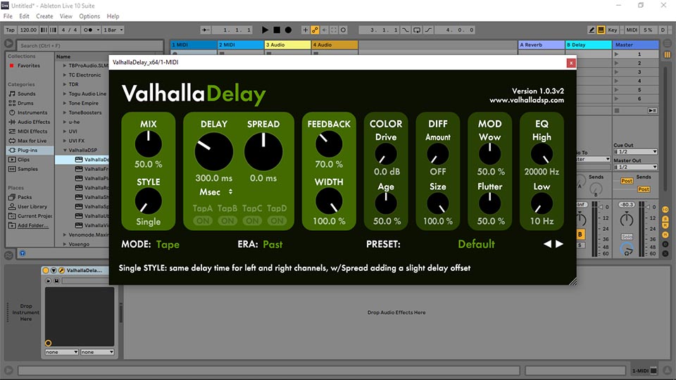 Valhalla delay. VALHALLADSP - Valhalla delay 2.5.0. Окно установки Valhala VST. Сплиттер Zero delay.