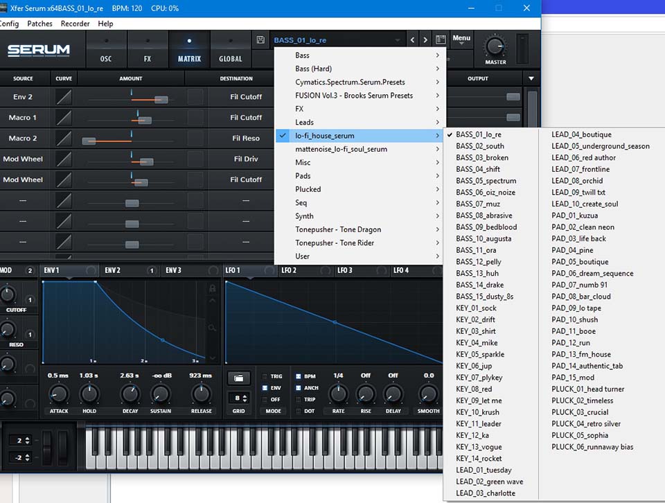 Serum lo Fi presets. Preset Serum Synth. Xfer Serum - Cosmos. Xfer Serum Hollywood Piano.