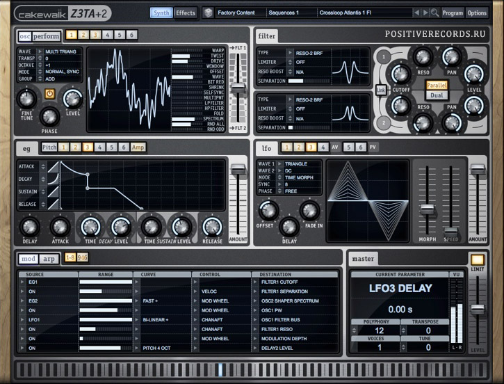 POSITIVERECORDS.RU - Cakewalk - Z3TA+ 2 2.2.3.51 STANDALONE, VST.